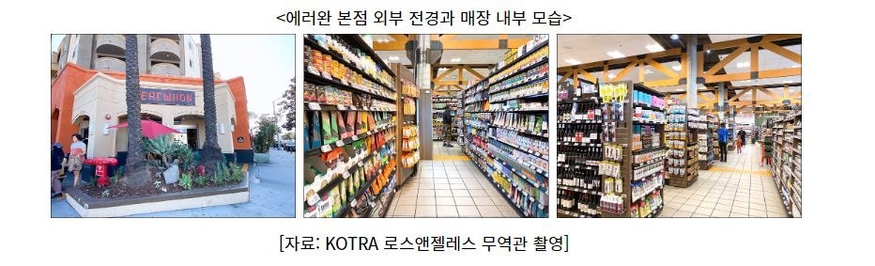 에러완 본점 외부 전경과 매장 내부 모습 (사진=코트라)