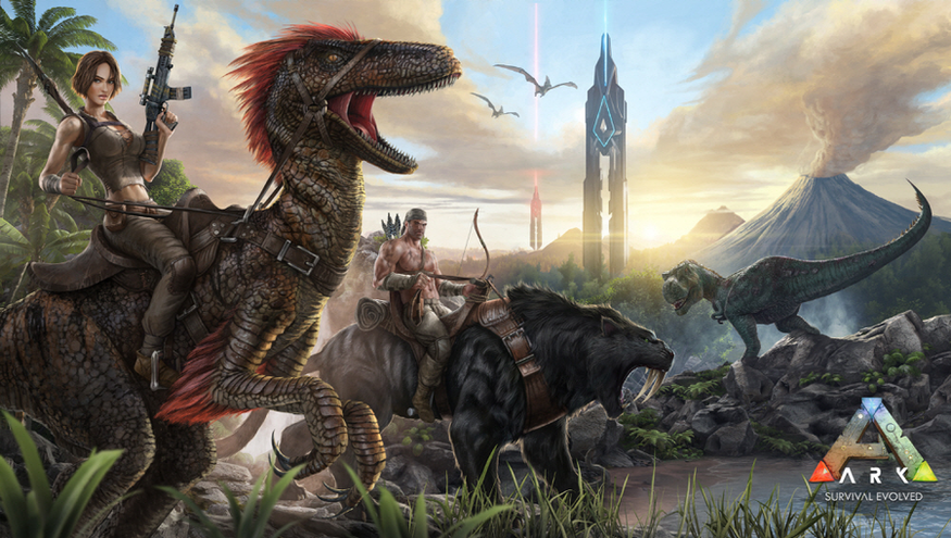 게임 ‘아크:서바이벌 이볼브드(ARK:Survival Evolved)’ 홍보 이미지.(사진=스네일)