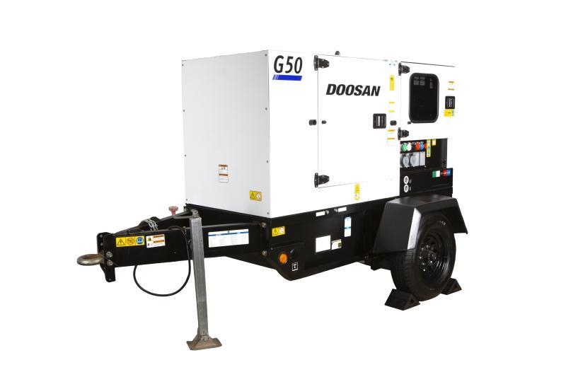 두산밥캣 포터블파워 사업부는 신제품으로 20kVA~50kVA 발전기를 출시한다. (사진=두산밥캣)