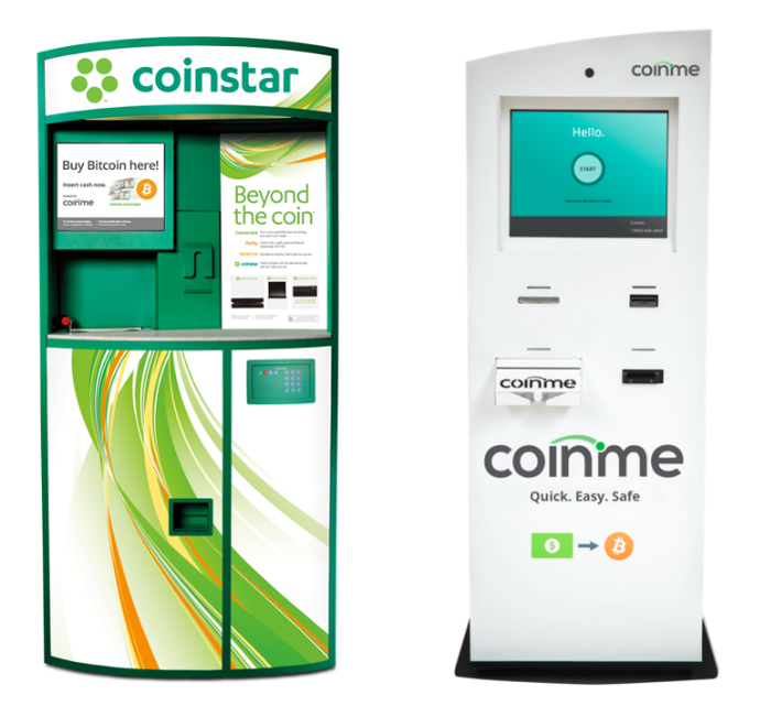 코인미(Coinme) 암호화폐 ATM 모습.(사진=코인미)