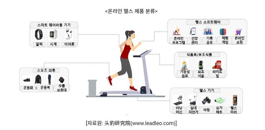 온라인 헬스 제품 분류 (사진=코트라)