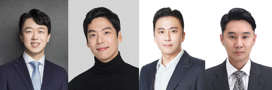 신상열 농심 상무, 담서원 오리온 상무, 홍정혁 BGF에코머티리얼즈 대표, 주지홍 사조그룹 부회장(왼쪽부터) (사진=각사)