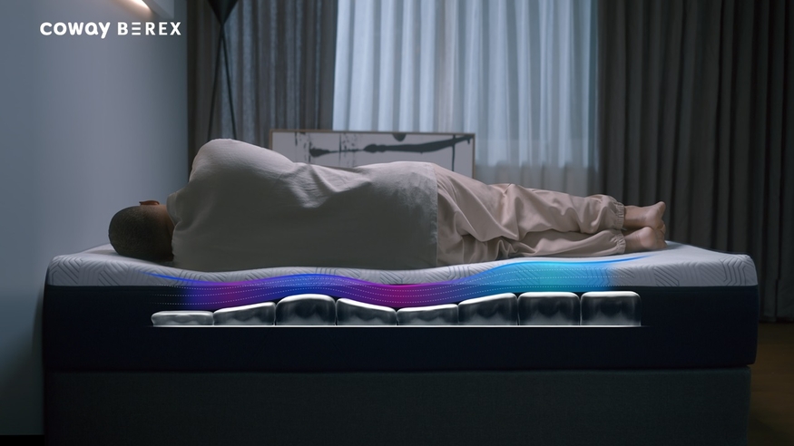 코웨이가 선보인 비렉스 스마트 매트리스 (사진=코웨이)