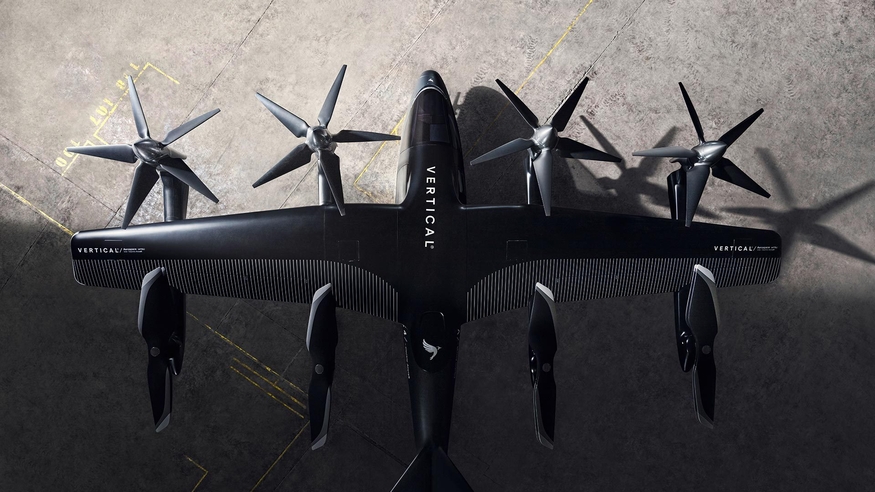 영국 버티컬의 전기 수직 이착륙 항공기(eVTOL) 'VX4'. (사진=버티컬)