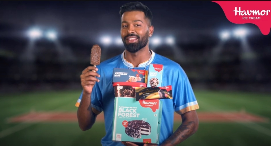 하브모어는 구자라트 타이탄스의 주장 하르디크 판디야(Hardik Pandya)이 등장하는 광고 영상을 공개했다. (사진=하브모어 유튜브)