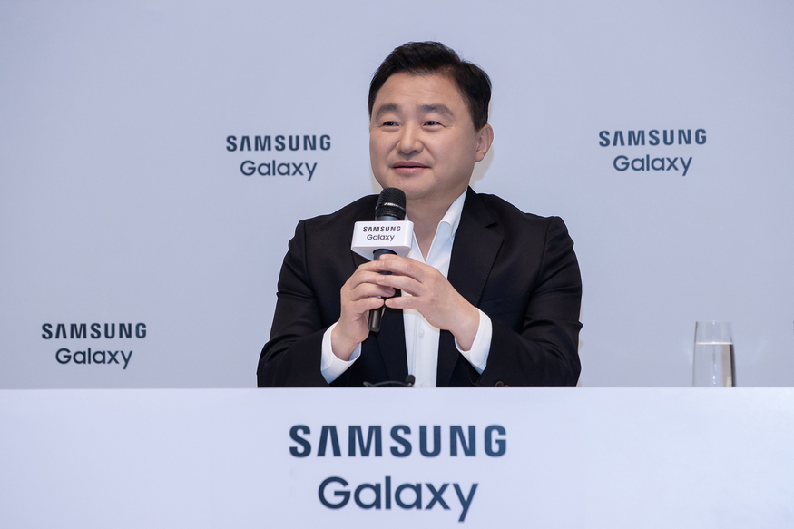 28일 서울 서초구 삼성전자 서초사옥에 삼성전자 MX(Mobile eXperience)사업부장 노태문 사장이 국내 기자 간담회를 진행하고 있다. (사진=삼성전자)