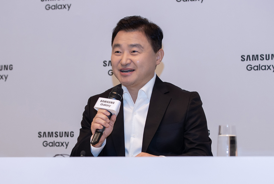 28일 서울 서초구 삼성전자 서초사옥에 삼성전자 MX(Mobile eXperience)사업부장 노태문 사장이 국내 기자 간담회를 진행하고 있다. (사진=삼성전자)