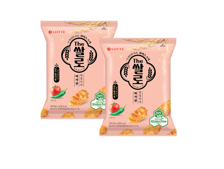 롯데웰푸드가 출시한 'The쌀로 바삭한 핫칠리맛' (사진=롯데웰푸드)