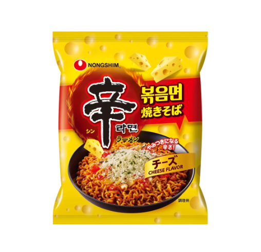 신라면 볶음면 치즈맛 봉지면이 내달 4일 일본에 출시된다.(사진=농심)