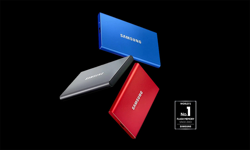 삼성전자 포터블 SSD T7. (사진=삼성전자)
