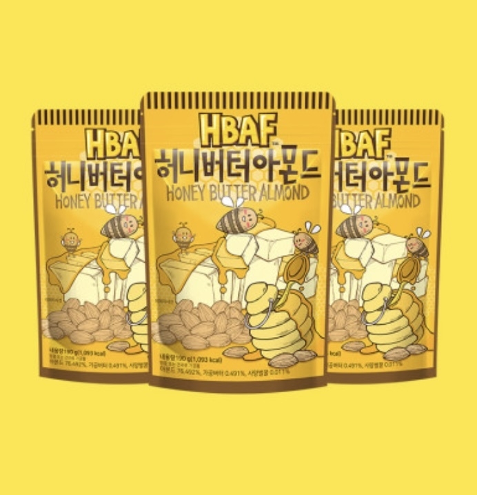 바프가 선보인 허니버터아몬드 (사진=바프)