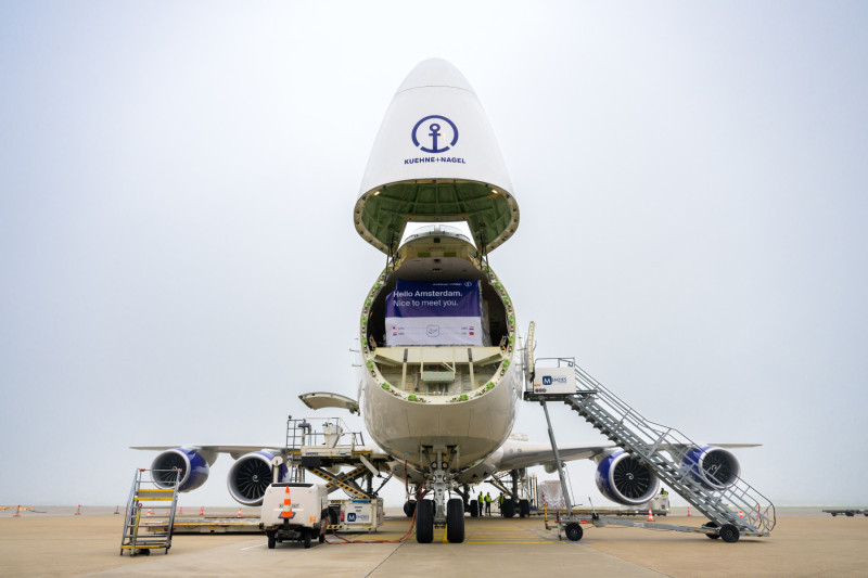 퀴네앤나겔의 화물기 747-8F. (사진=퀴네앤나겔) 