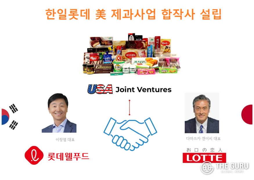 한일 롯데는 미국 합작사(JV)를 설립하고 북미 제과 시장을 공략에 나선다.