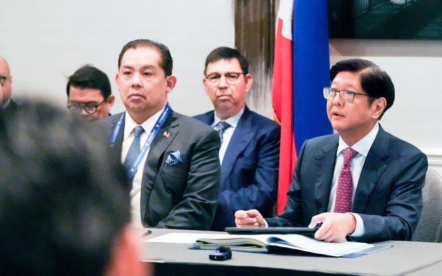 원탁회의에 참석한 페르난도 마르코스 주니어 필리핀 대통령(사진=필리핀 대통령실)