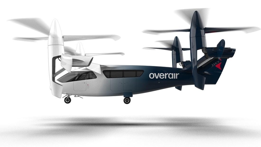  미국 오버에어 eVTOL 버터플라이 'XP-1' 시제품. (사진=오버에어)