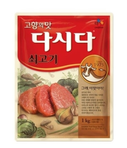 CJ제일제당 쇠고기 다시다가 큐텐재팬이 선정한 K-조미료 톱5에서 1위를 차지했다. (사진=CJ제일제당)