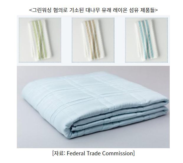 그린워싱 혐의로 기소된 대나무 유래 레이온 섬유 제품 (사진=코트라)