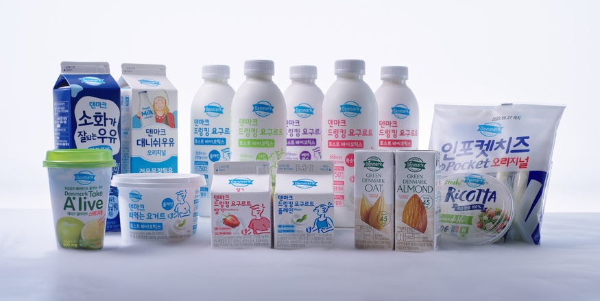 동원F&B 덴마크 유제품 라인업.(사진=동원F&B)