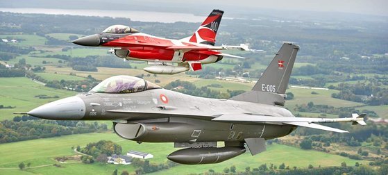 아르헨티나가 덴마크에서 F-16 중고기 24대를 구매한다. 사진은 덴마크 공군 F-16 전투기. (사진=덴마크 공군)