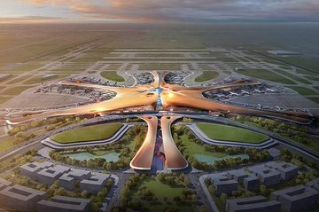 중국다싱국제공항 전경. (사진=엑스·X)