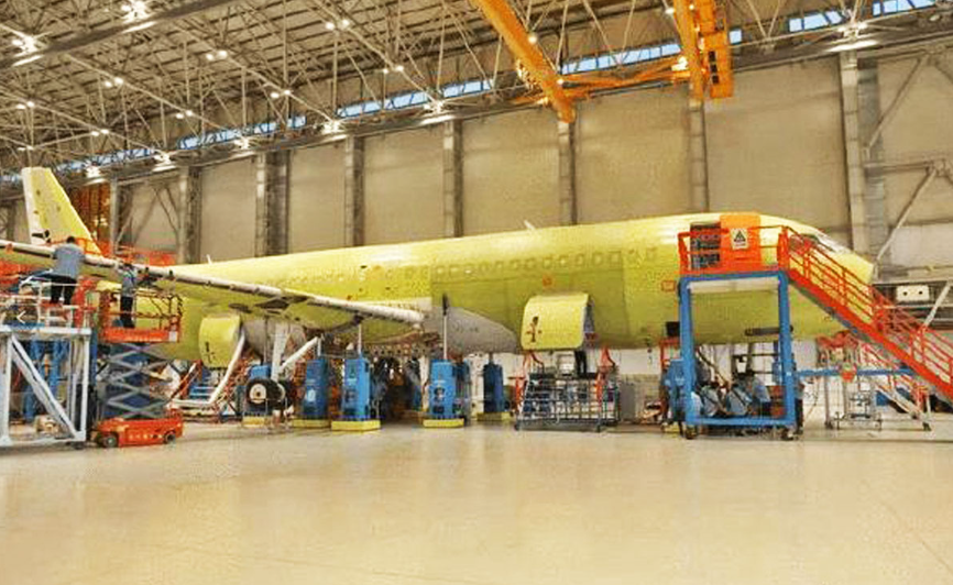 코맥(COMAC)이 자체 개발 여객기 C919의 조립 라인. (사진=코맥)