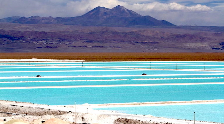 칠레 살라르 데 아타카마(Salar de Atacama) 리튬 염호.(사진=SQM)