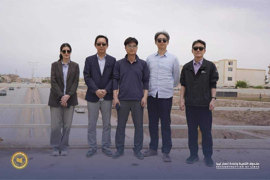 대우건설 대표단은 지난 20일(현지시간) 뱅가지시를 방문해 사회기반 시설 재건 사업 참여를 위한 현장 답사를 진행했다. (사진=뱅가지시)
