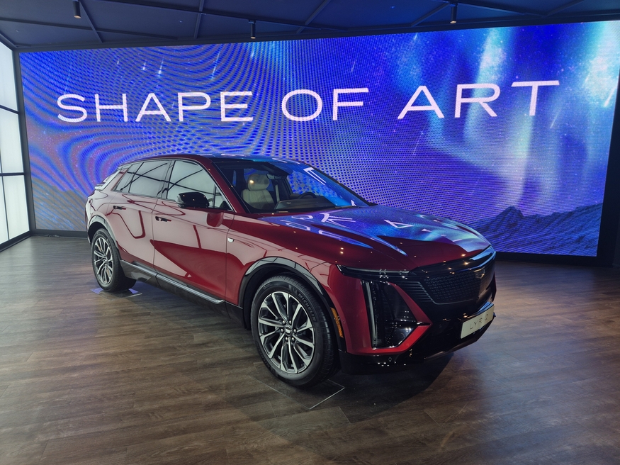 캐딜락 브랜드 최초 순수 전기 스포츠유틸리티차량(SUV) 모델 리릭(LYRIQ). (사진=윤진웅 기자)