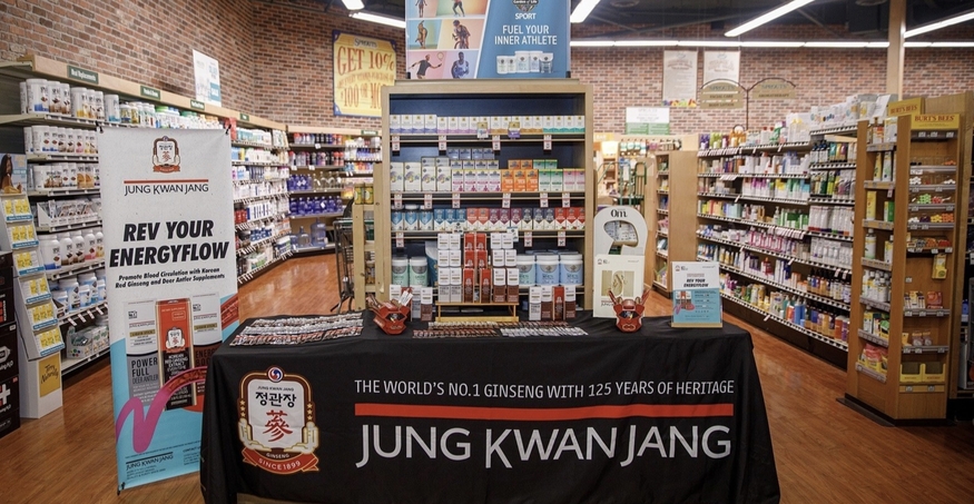 KGC인삼공사는 미국 스프라우츠에 입점해 정관장 제품을 판매하고 있다. (사진=정관장)