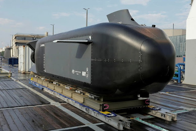 호주 정부가 자체 개발한 초대형 자율무인잠수정(XL-AUV) '고스트 샤크'(Ghost Shark). (사진=안두릴)