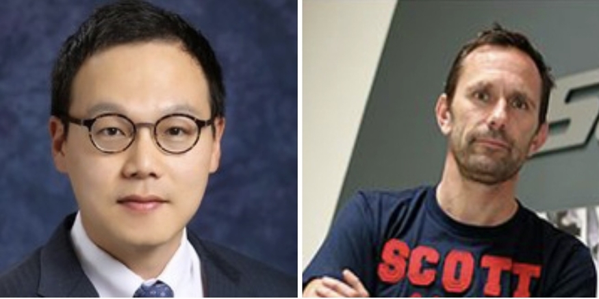 김주원, 파스칼 듀크로 스캇 공동 CEO. (왼쪽부터), (사진=김주원 CEO 링크드인·스캇)