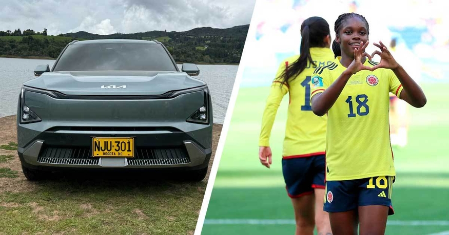 기아가 콜롬비아에서 열린 2024 FIFA U-20 여자 월드컵 공식 후원사로 나섰다. 브랜드 전용 소형 전기차 모델 'EV5'를 전면에 내세워 전기차 기술력과 리더십을 강화한다. (사진=기아)