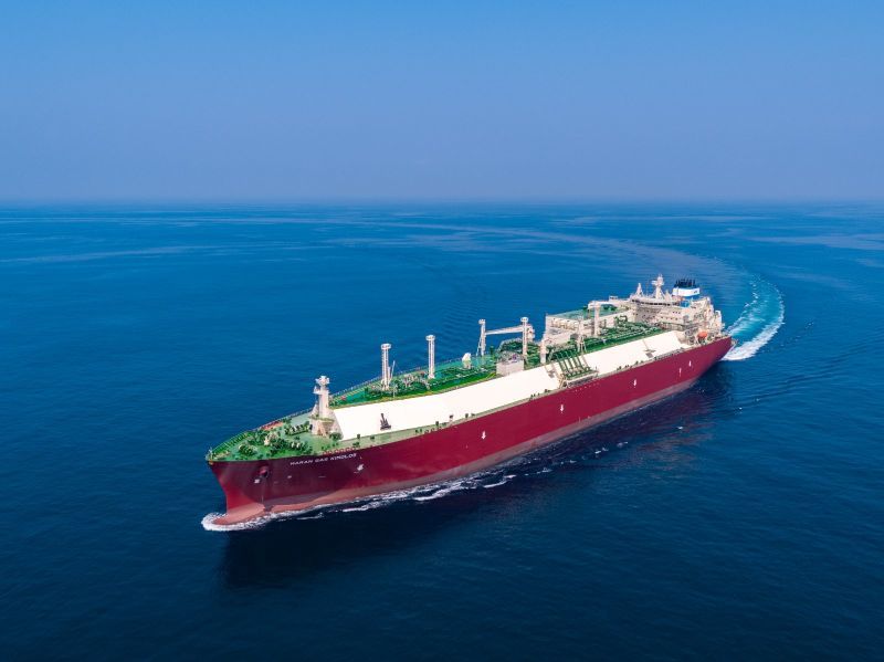 한화오션이 그리스 안젤리쿠시스에 인도한 LNG 운반선 '마란 가스 키몰로스(Maran Gas Kimolos)'. (사진=안젤리쿠시스)