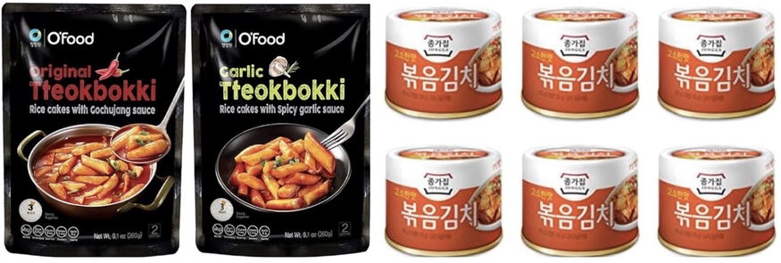 대상은 데저트카트 UAE 온라인쇼핑몰에서 오푸드 떡볶이(왼쪽), 종가 볶음김치 등을 판매하고 있다. (사진=데저트카트)