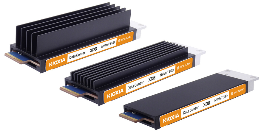 키옥시아 미국법인이 14일(현지시간) XD8 시리즈 신제품 PCIe(PCI 익스프레스) 5.0 규격 기반 EDSFF(엔터프라이즈·데이터센터 스토리지 폼팩터) E1.S SSD를 발표했다. (사진=키옥시아)