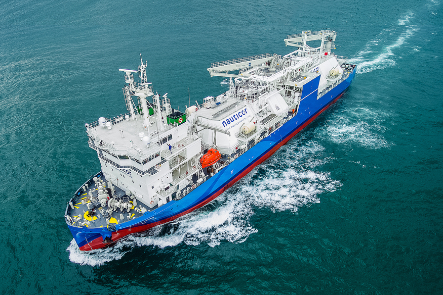 HD현대미포조선이 건조한 7500㎥급 LNG 벙커링선. (사진=HD현대미포조선)