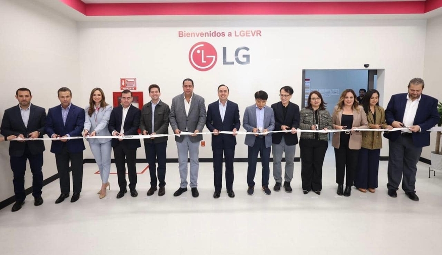 LG전자는 지난 23일(현지시간) 멕시코 코아우일라주 라모스 아리즈페에 자동차 부품 판매법인인 LGEVR(LG Electronics Vehicle Components Ramos Arizpe) 개소식을 열었다. (사진=코아우일라 주정부)