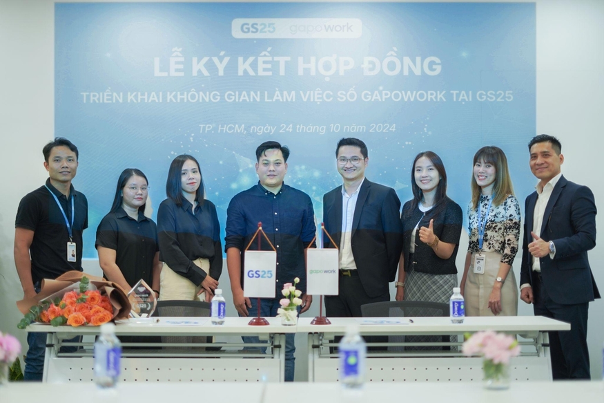 GS25는 베트남 가포워크와 디지털 솔루션 도입을 위한 업무협약을 체결했다. (사진=가포워크)