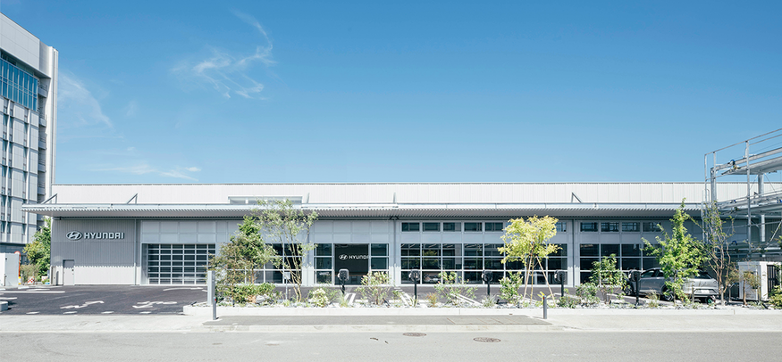 현대자동차가 일본 시장 공략을 위해 마련한 '현대 고객 경험 센터 요코하마'(Hyundai Customer Experience Center Yokohama·이하 CXC 요코하마) 전경. (사진=현대모빌리티재팬)