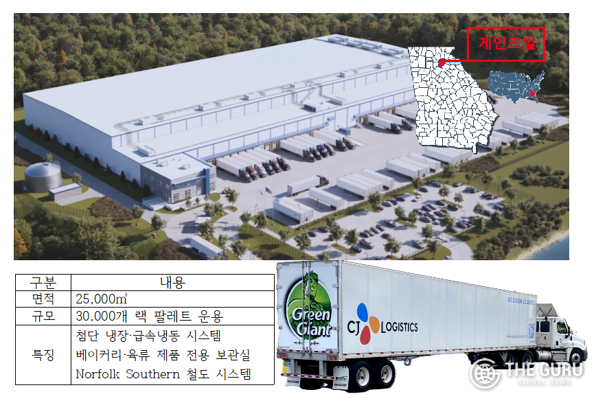 미국 조지아주 게인스빌 소재 CJ로지스틱스아메리카 콜드체인 물류센터가 운영을 시작했다. 