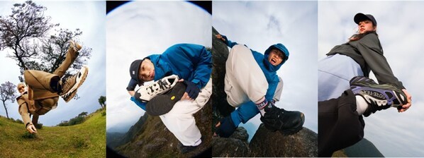 코오롱FnC 코오롱스포츠는 중국에 크로스월드 하이킹슈즈 시리즈를 론칭했다. (사진=코오롱스포츠)