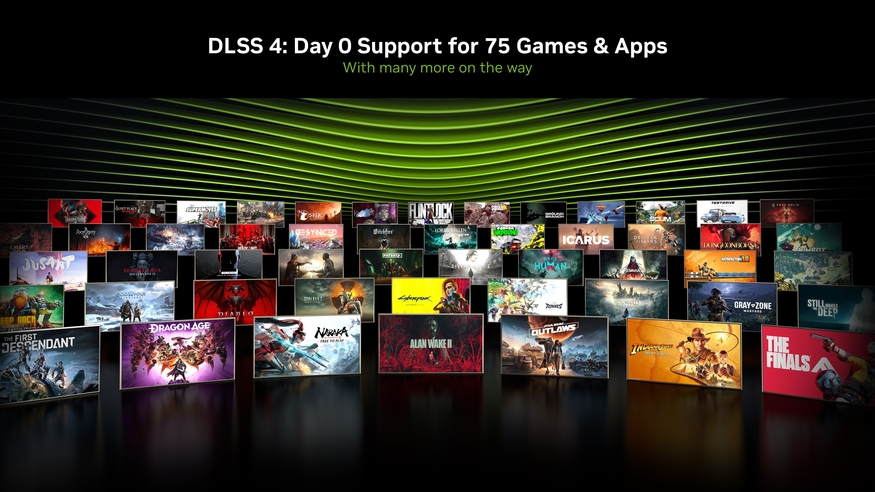 DLSS 4 적용대상 게임. (사진=엔비디아)