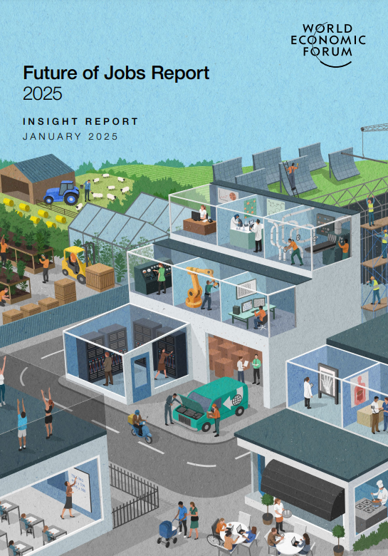 세계경제포럼(WEF·다보스포럼)이 발표한 '2025년 일자리 미래 보고서(The Future of Jobs Report 2025)' 표지. (사진=WEF)