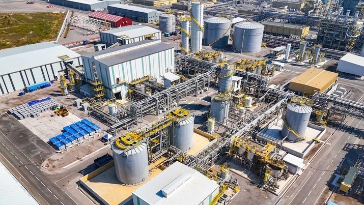 인도네시아 동부 자바 그레식 만야르 지역의 프리포트 인도네시아(PT Freeport Indonesia) 구리 제련소. (사진=프리포트 인도네시아)