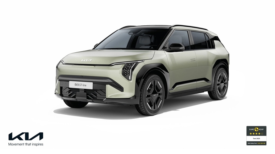 기아 EV3가 유로 NCAP(Euro NCAP) 안전도 평가에서 최고 등급인 별 다섯 개(★★★★★)를 획득했다.