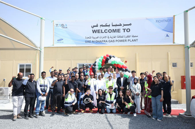 삼성물산 건설부문이 아랍에미리트(UAE) 현지 건설사 트로얀과 수주한 아부다비 ‘알 다프라 가스 화력발전소’가 본격적인 공사를 시작했다.(사진=트로얀)