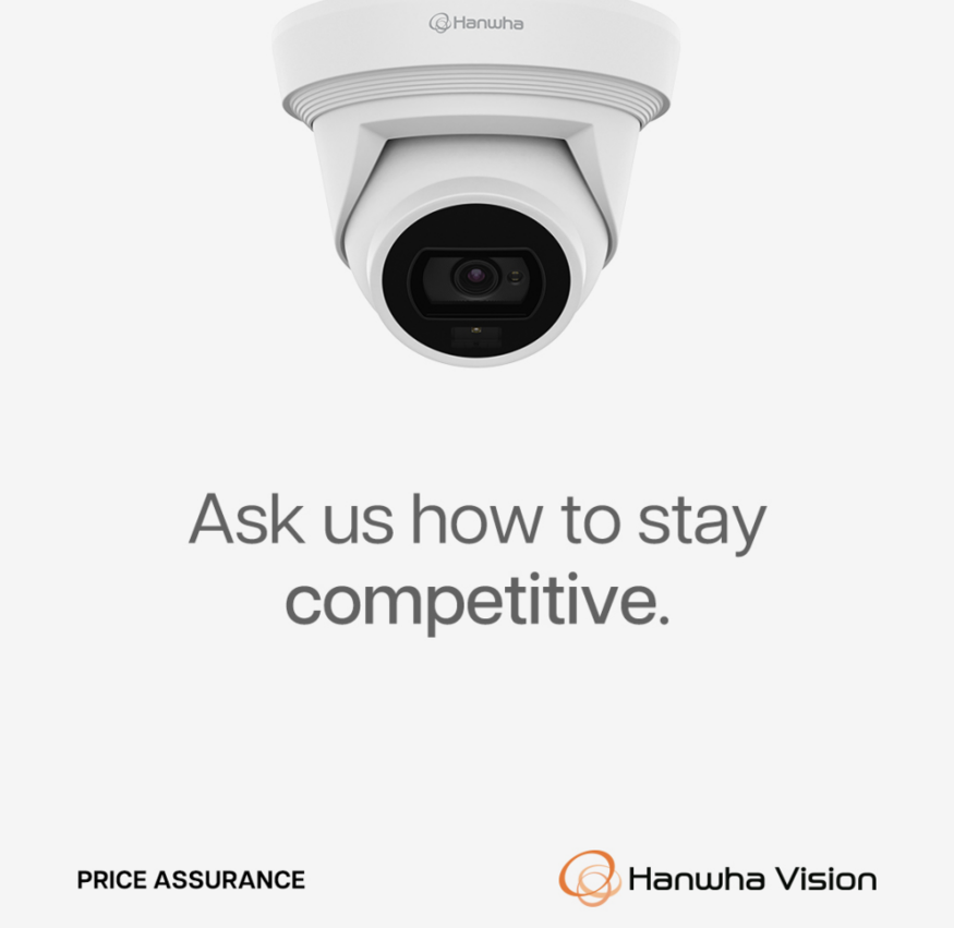 한화비전 아메리카(Hanwha Vision America)는 최근 'HVA(Hanwha Vision America) 가격 보장' 프로그램을 운영한다고 발표했다.