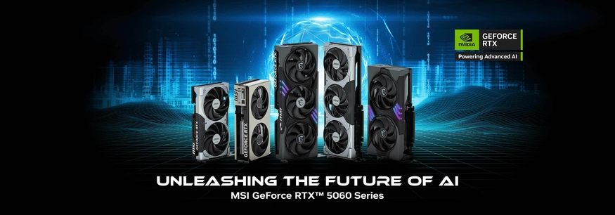 마이크로-스타 인터내셔널의 지포스 RTX 5060 시리즈. (사진=마이크로-스타 인터내셔널)