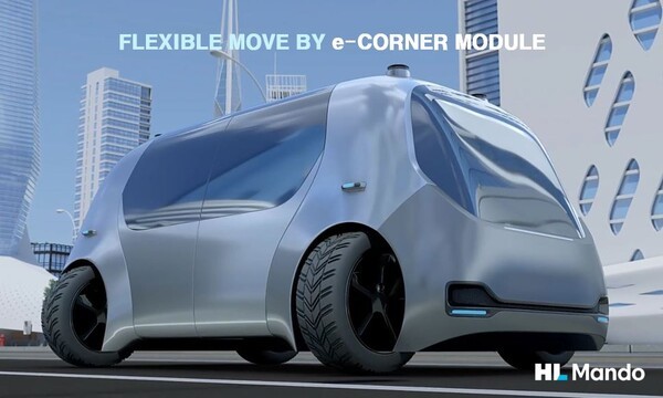 HL만도의 일렉트릭 코너 모듈(e-corner module). (사진=HL만도)
