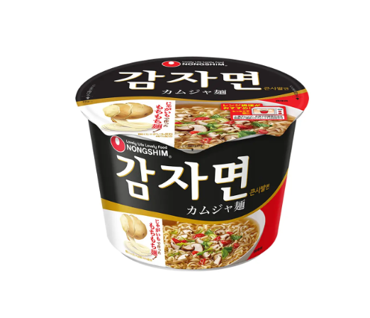 농심이 '감자면 큰사발'과 '신라면 툼바 컵라면'을 일본 최대 편의점인 세븐일레븐에서 판매한다.(사진=농심재팬)
